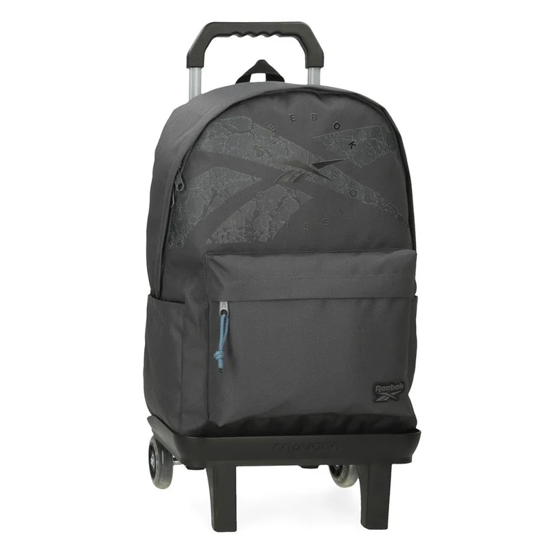 Reebok Stam Trolley Backpack for 15.6-inch Laptop, Grey, 31.5 x 45 x 15 cm, Polyester, 21.26 L, by Joumma Bags