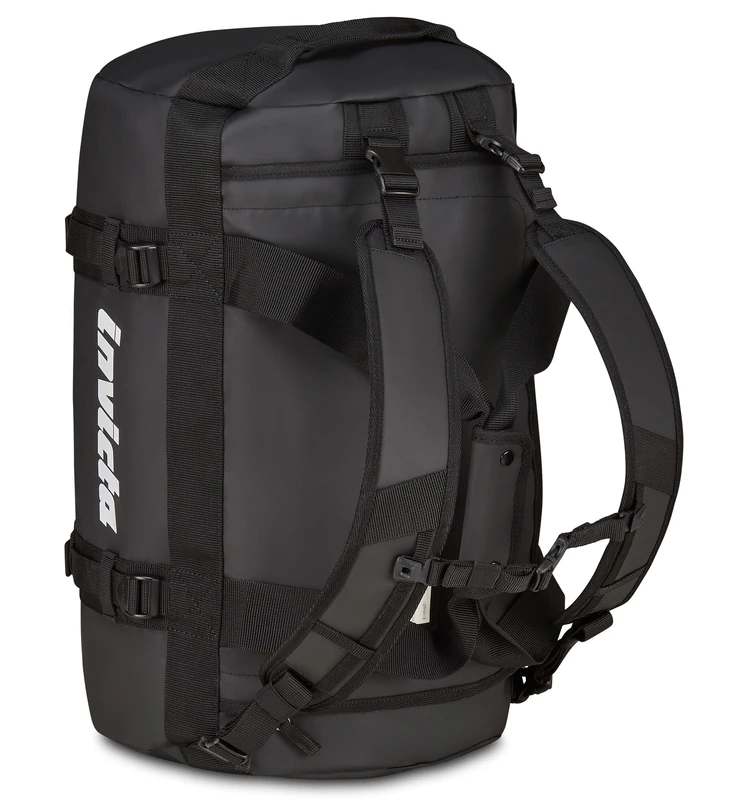 Invicta 50L Travel Backpack - 51 x 33 x 33 cm, Black, Duffel Bag with Removable Straps, Reinforced Bottom, Organized Pockets, Front and Side Pocket, Men Women