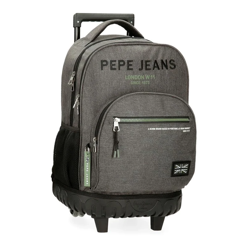 Pepe Jeans Edmon Laptop backpack 15.6" Compact Grey 32x43x21cm Polyester by Joumma Bags