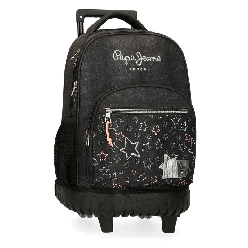 Pepe Jeans Cintia Laptop Backpack 15.6" Compact Black 32x43x21cm Polyester 28.9L by Joumma Bags