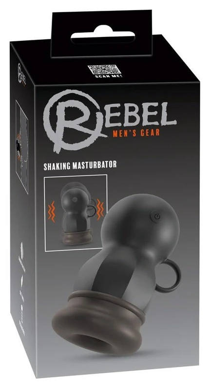 Rebel Shake Masturbator Black 14.8 cm