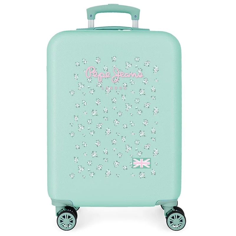 Pepe Jeans Nora Cabin Suitcase Blue 38x55x20 cm Rigid 2.5 kg Combination Lock Side ABS 2.5 kg 35L Hand Luggage by Joumma Bags