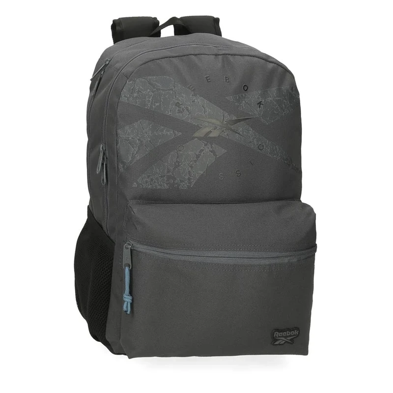 Reebok Trace Backpack for 15.6-Inch Laptop, Dual Compartment, Adaptable to Trolley, Grey, 31 x 44 x 15 cm, 20.46 L, Polyester by Joumma Bags