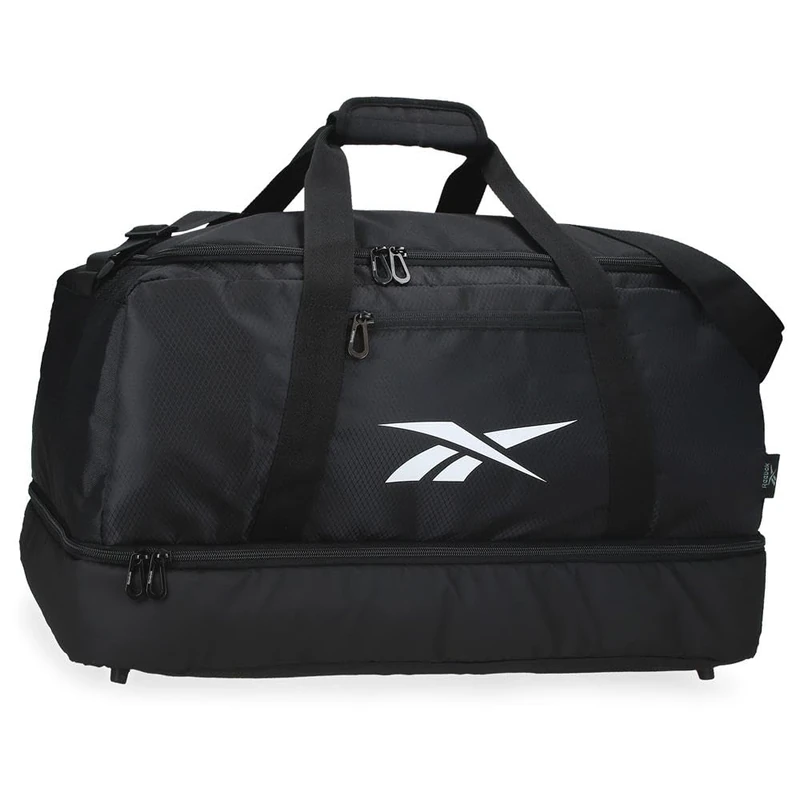 Reebok Wayland Black Travel Bag, 58 x 30 x 29 cm, Polyester, 50.46 L, by Joumma Bags - Image 1