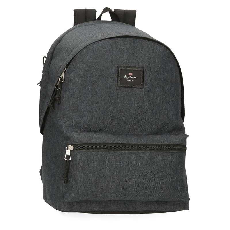 Pepe Jeans Aris Evergreen Laptop backpack 15.6" Double Compartment Denim 31x44x17.5cm Polyester by Joumma Bags