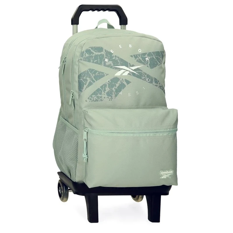Reebok Trace Backpack for 15.6-Inch Laptop, Dual Compartment, Adaptable to Trolley, Green, 31 x 44 x 15 cm, 20.46 L, Polyester by Joumma Bags
