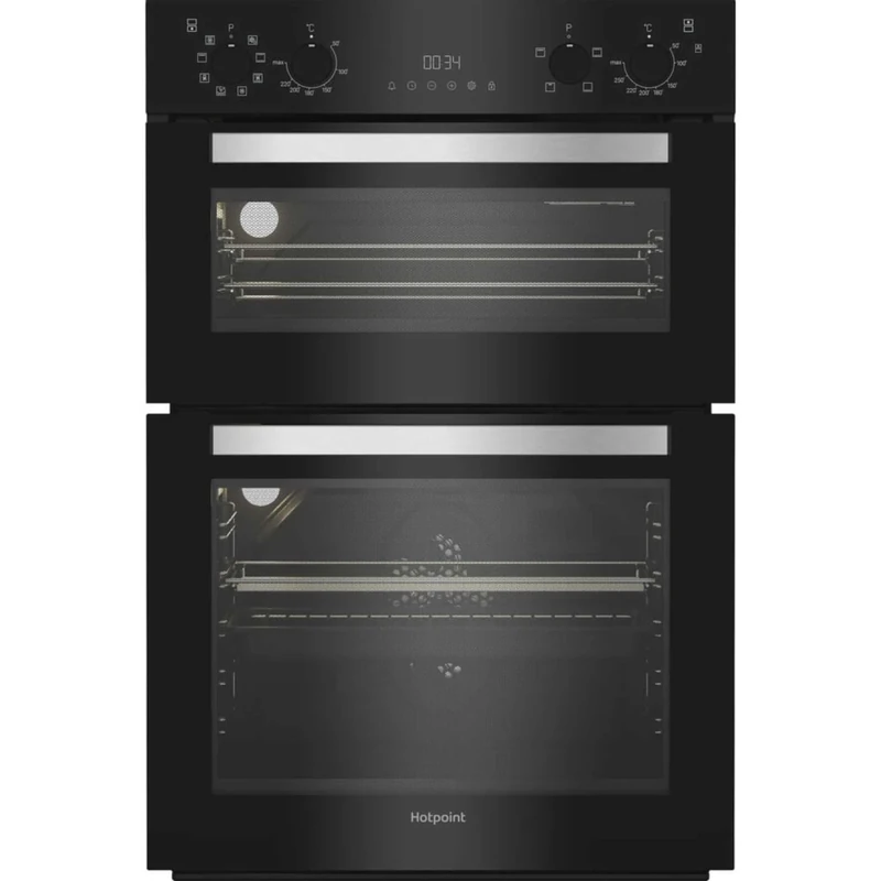 Hotpoint DIH 82G B Built-In Electric Multifunction Double Oven - Black