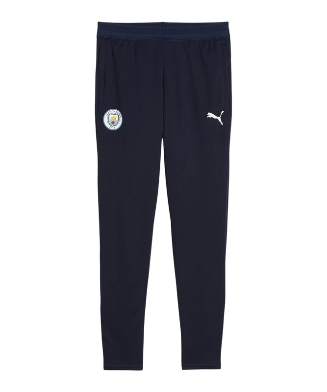 PUMA Manchester City FC Kids' Training Pants with Pockets 25/26, Blue (Deep Navy), 152