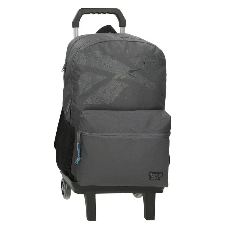 Reebok Stam Backpack for 15.6-Inch Laptop, Dual Compartment, Adaptable to Trolley, Grey, 31 x 44 x 15 cm, 20.46 L, Polyester by Joumma Bags