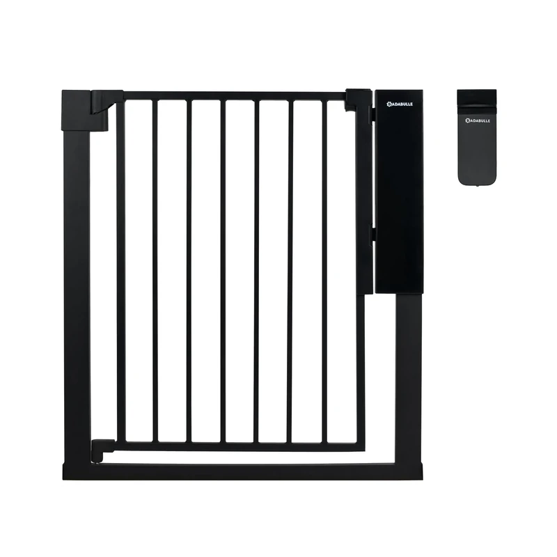 Badabulle Safe&Pass Baby Safety Gate | Baby Gate for Openings Between 75 and 81,5 cm | Extendable with 7 and 14 cm extensions separately sold | Automatic Sensor-Based Unlocking