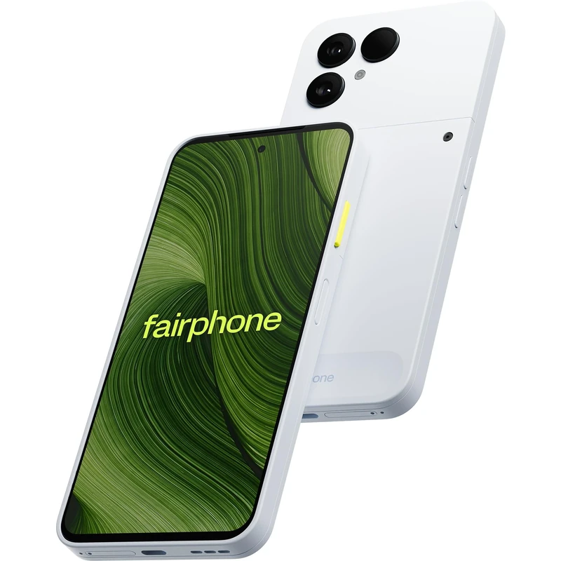FAIRPHONE Gen.6, Modular Android Smartphone, 8GB/256GB, 50MP AI Camera, AI Photo Edit, Google Gemini, Snapdragon 7s Gen 3, 120Hz OLED, Dual SIM, Replaceable Battery, Cloud White