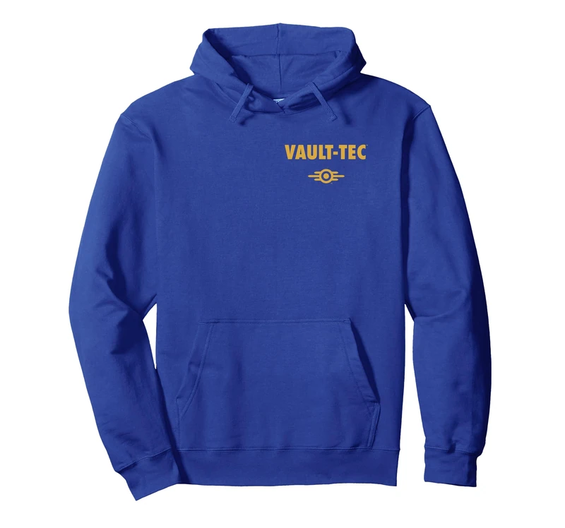 Fallout Front and Back Vault-Tec Vault Suit 33 TV Show Pullover Hoodie - Image 1