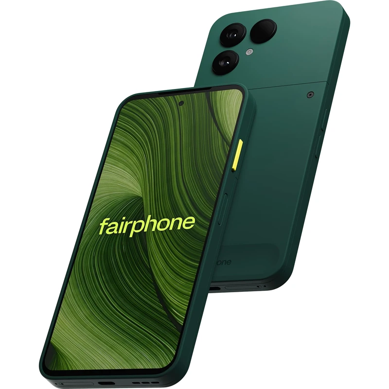 FAIRPHONE Gen.6, Modular Android Smartphone, 8GB/256GB, 50MP AI Camera, AI Photo Edit, Google Gemini, Snapdragon 7s Gen 3, 120Hz OLED, Dual SIM, Replaceable Battery, Forest Green