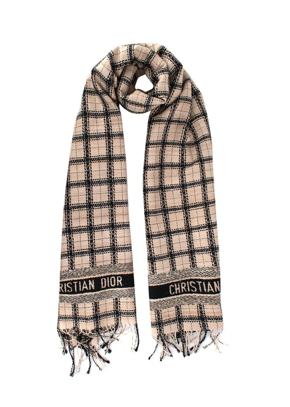 Dior Pre-loved Raffia Shawl/Scarf