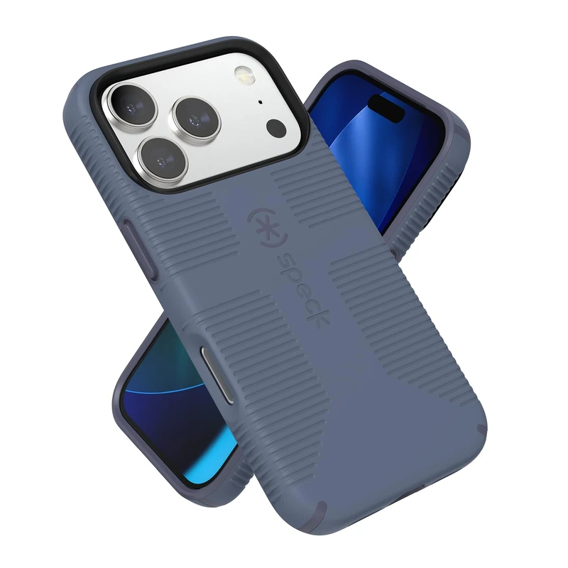 Speck CANDYSHELL Grip +MS Case for iPhone 17 Pro - Mystery Blue/Faded Denim | Slim Protective Grip | Drop Protection | MagSafe Compatible