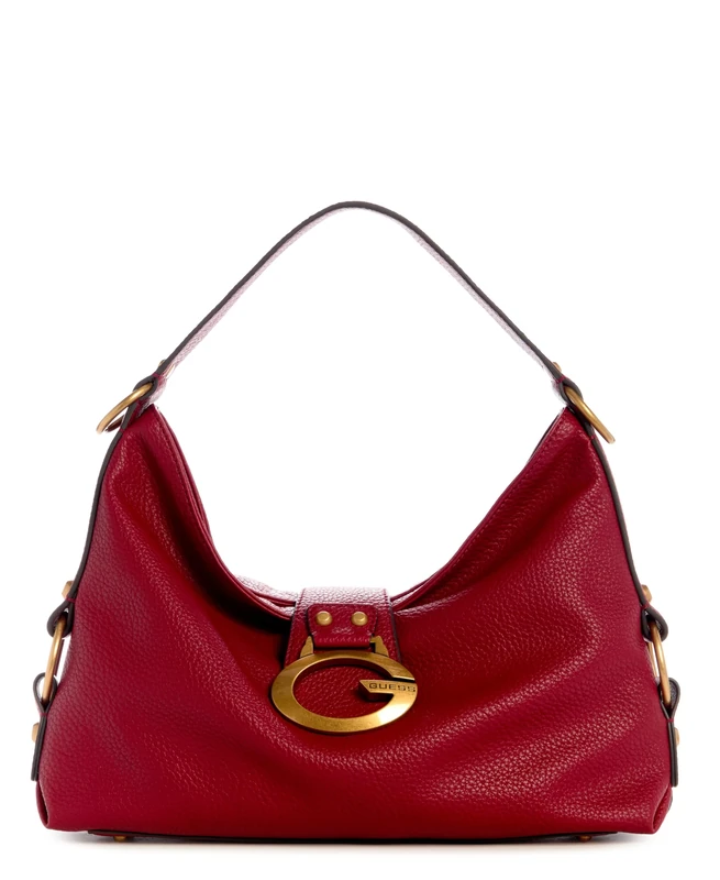 GUESS Camden Shoulder Bag, Red, One Size, Camden Shoulder Bag