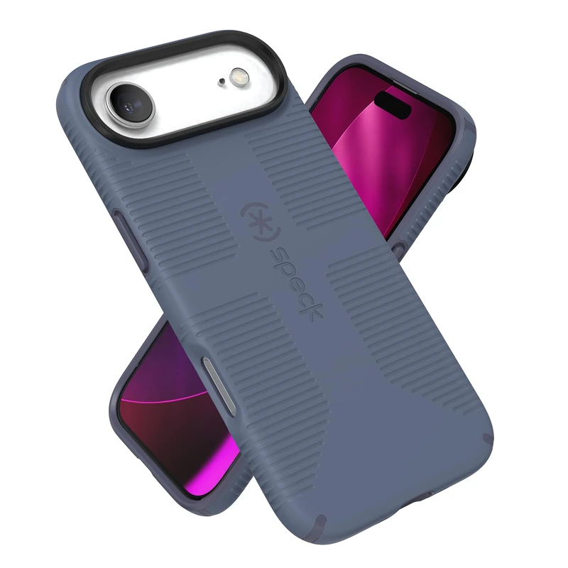 Speck CANDYSHELL Grip +MS Case for iPhone 17 Air - Mystery Blue/Faded Denim | Slim Protective Grip | Drop Protection | MagSafe Compatible