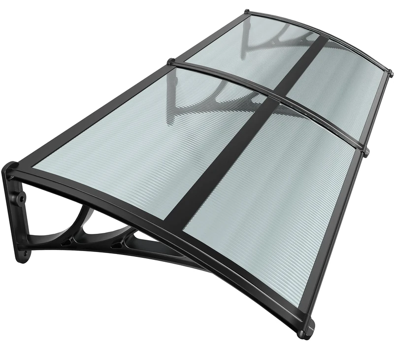 VOUNOT Front Door Canopy Outdoor Awning, Rain Shelter for Back Door, Porch, Patio, Window, 200 x 80 cm, Anthracite