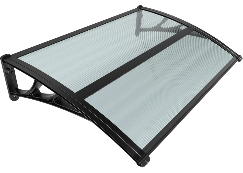 VOUNOT Front Door Canopy Outdoor Awning, Rain Shelter for Back Door, Porch, Patio, Window, 120 x 80 cm, Anthracite