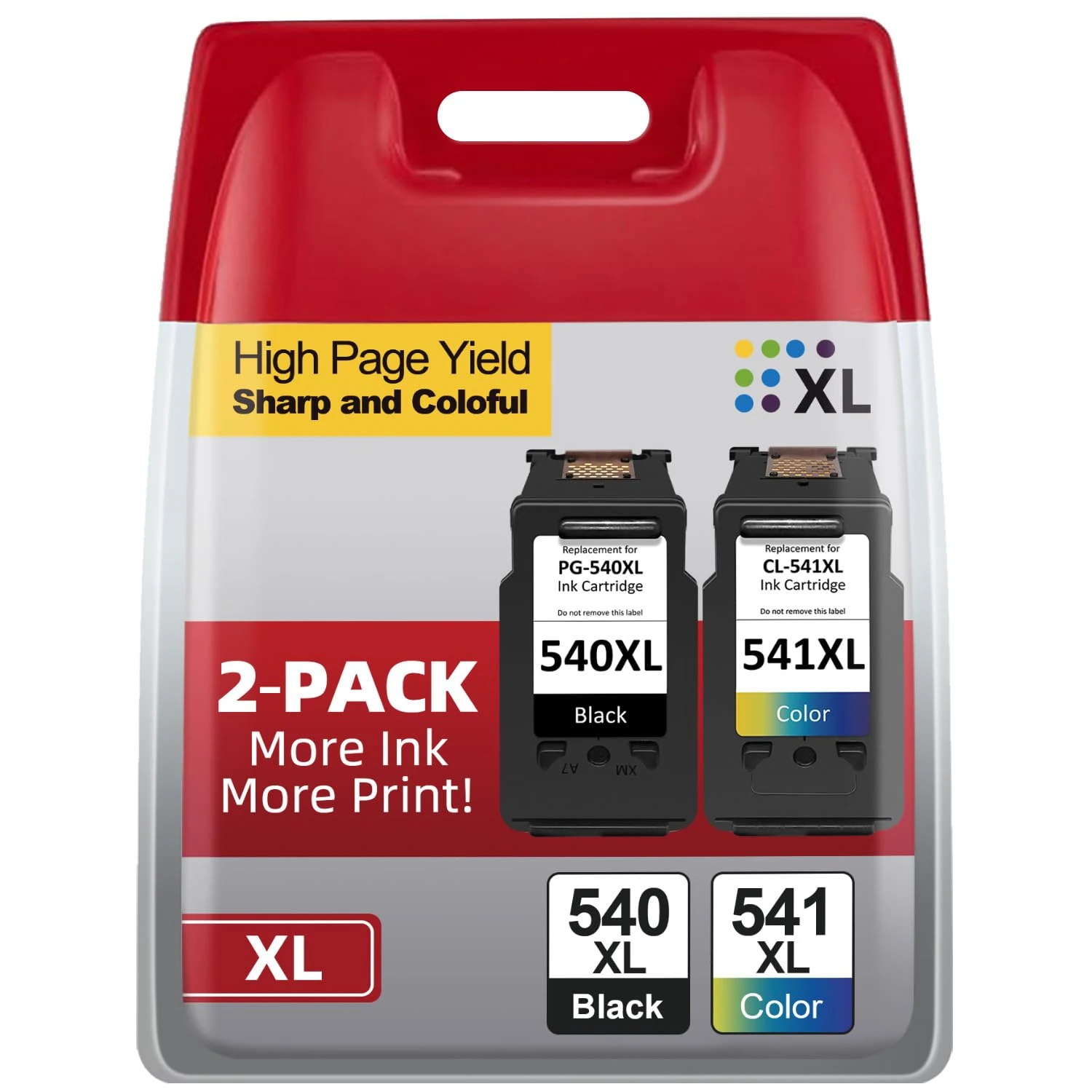 PIXELMY 540XL 541XL Twin Pack Replacement for Canon 540 and 541 Ink Cartridges PG 540XL Black and CL 541XL Colour Ink Cartridges for Canon Pixma TS5150 TS5151 TS5100 MG3600 MG3650 MG3650s MG4250