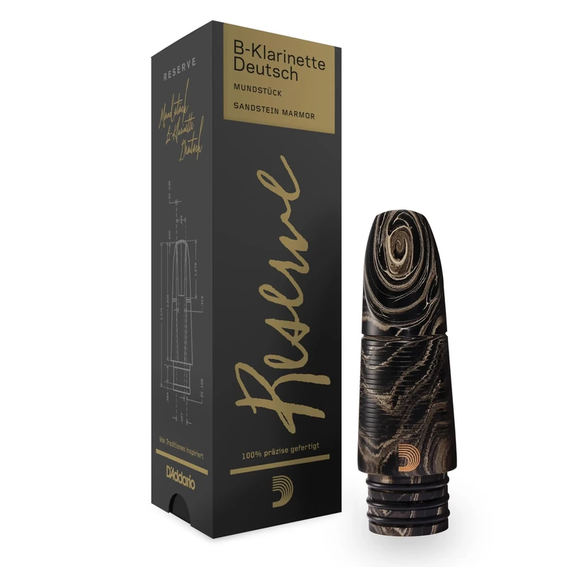 D'Addario Reserve German Clarinet Mouthpiece, Marble