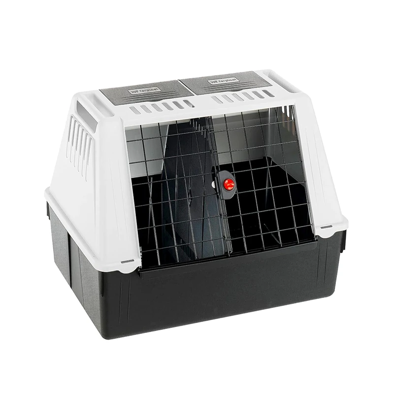 Ferplast – Atlas Car 80 SE – Dog Carrier – Double Storage Compartment, Double Sliding Door – 82 x 51 x 61 cm – Max 20 kg