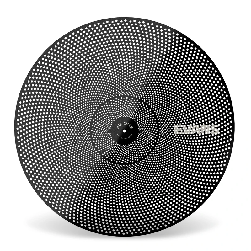 Evans Drum Heads - dB One Ride Cymbal - 20 inch - Low Volume Cymbal - Reduces Volume While Playing Naturally