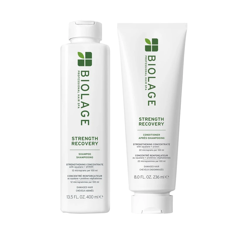 Biolage Strength Recovery Shampoo 400ml and Conditioner 236ml Duo