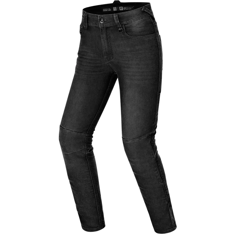 SHIMA Ridge Motorcycle Jeans for Women GFLEXX Knee Protectors Cordura Motorbike Mens Armoured Trousers Lightweight Protective Pants Stretch Reinforced Armored Bike Elastic (Womens, Black, 30/30)