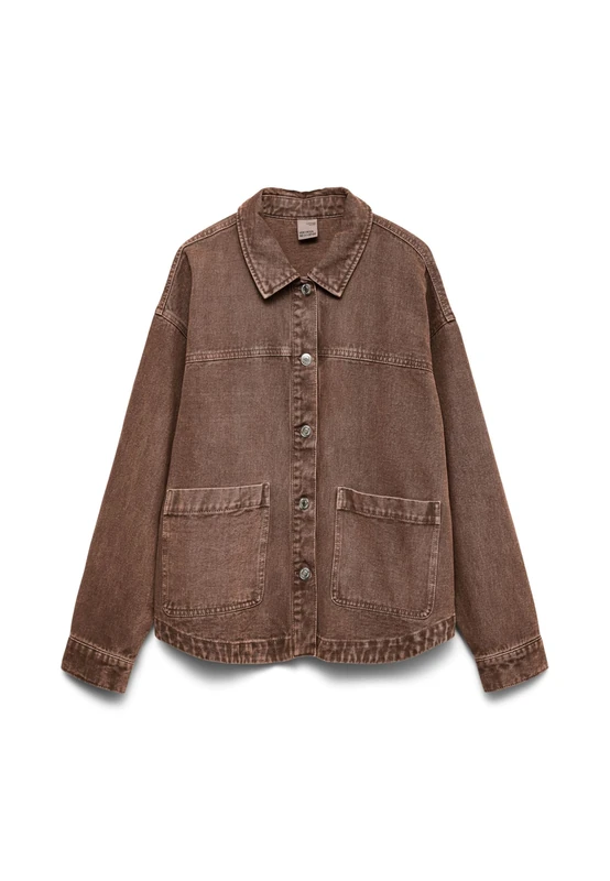Vero Moda Womens Vmjamie Ls Denim Shacket Mix Ga Noos, Carafedetail:Washed, M UK