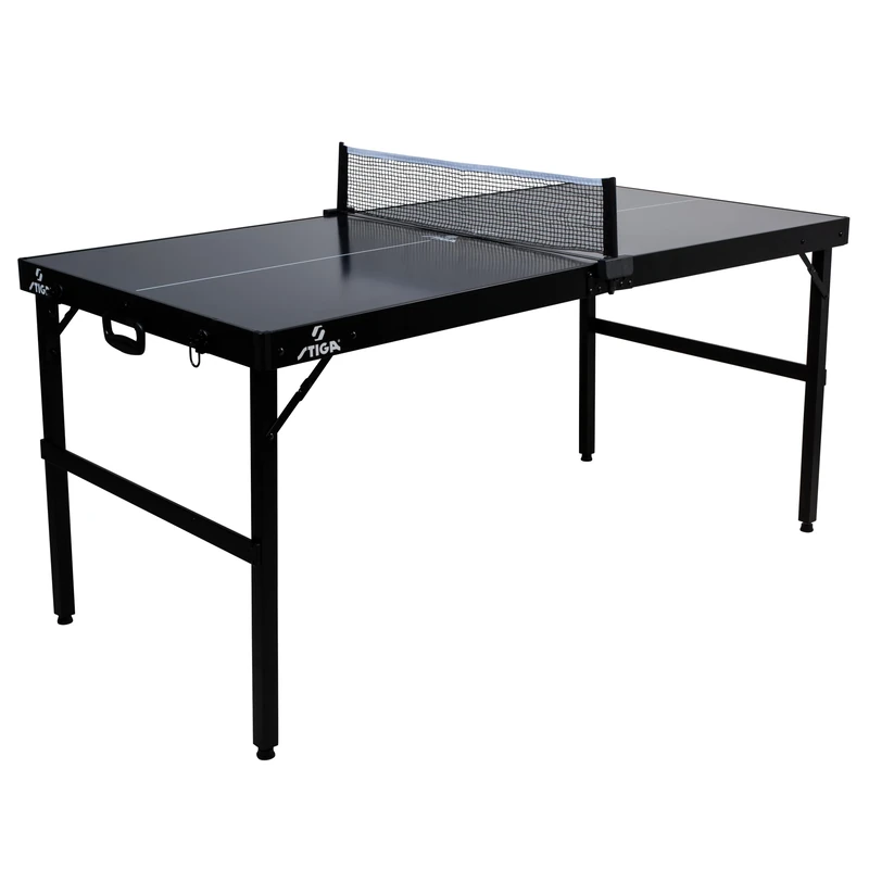 STIGA Compact Midi Table – Medium Table Tennis Table 152 x 76 cm, Foldable with Handle – Indoor Play for Family & Friends, Net Included