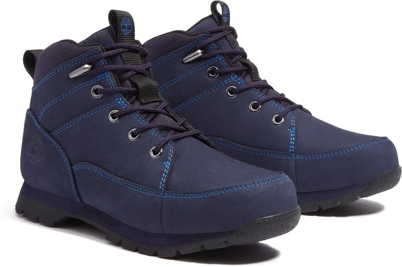 Timberland EURO ROCK MID HOOK & LOOP BOOT DARK BLUE NUBUCK