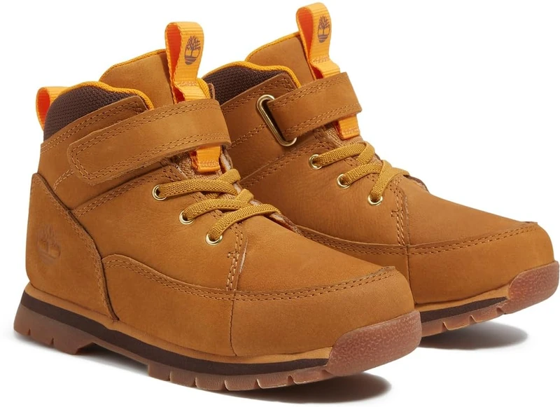 Timberland Boy's Euro Rock Ankle Boot, Wheat, 2.5 UK