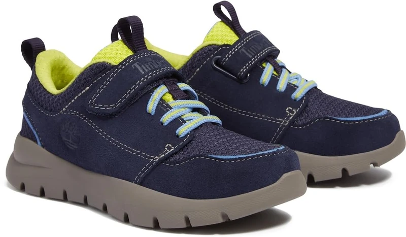 Boroughs Project Low Hook & Loop Sneaker Dark Blue Suede