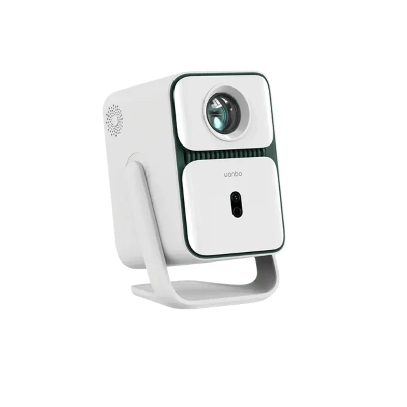 Wanbo T2 Ultra Mini Projector Portable with 500 ANSI Lumens - Smart, Bluetooth 5, Android TV, Built-in Chromecast & 10W Speakers - Home Cinema with Rotating Projection & Auto-Focus