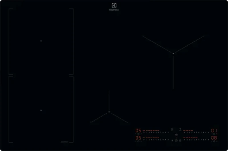 KIS82453I Induction Hob 4 Burners 80 cm Glass Ceramic Black