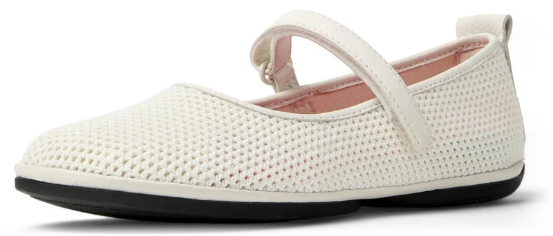 Camper Women's Right Nina K201402 Ballerina, White Natural 010, 9 UK
