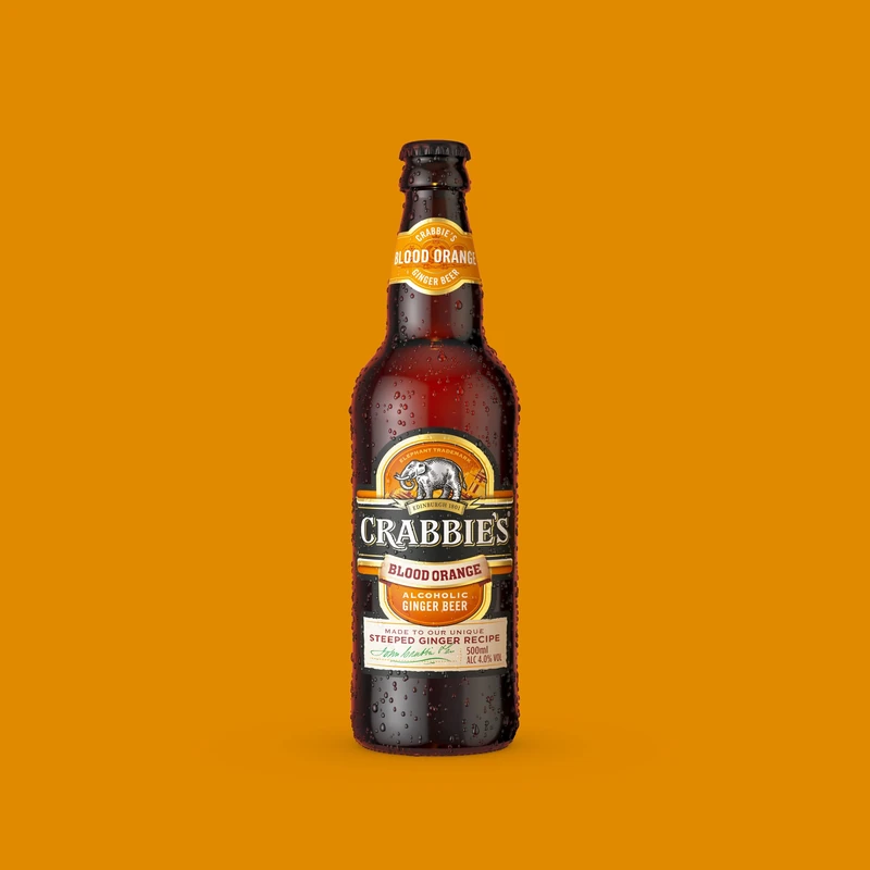 Crabbie's Blood Orange Alcoholic Ginger Beer 12x500ml - Image 1