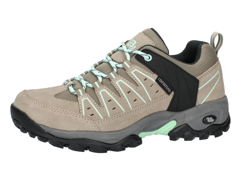 Brütting Unisex's Mount Pinos Low Trekking Shoes, Beige Turquoise, 7 UK