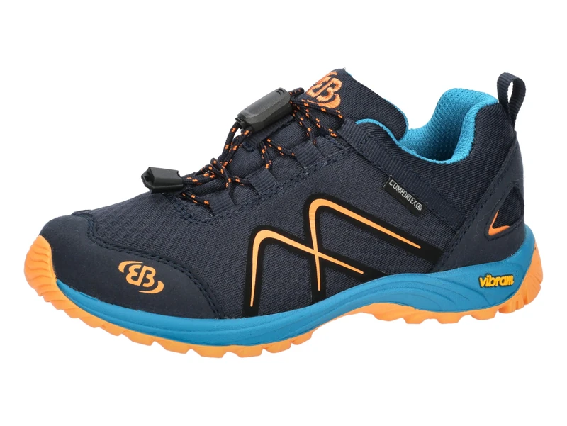 Brütting Unisex Kid's Guide Trekking Shoes, Navy Petrol Orange, 11.5 UK Child