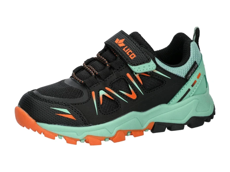 Lico Allen VS Trekking Shoes, Black/Turquoise/Orange, 41 EU - Image 1