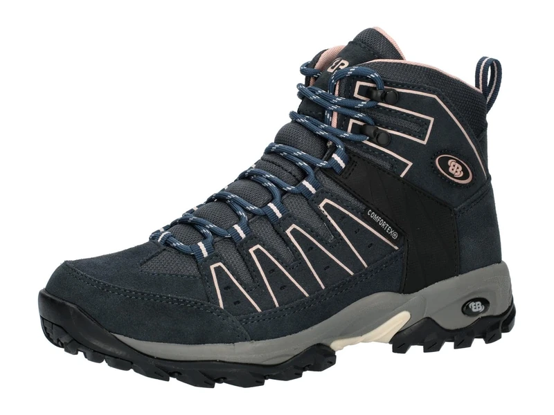 Brütting Unisex's Mount Pinos High Trekking Boots, Navy Pink, 8 UK