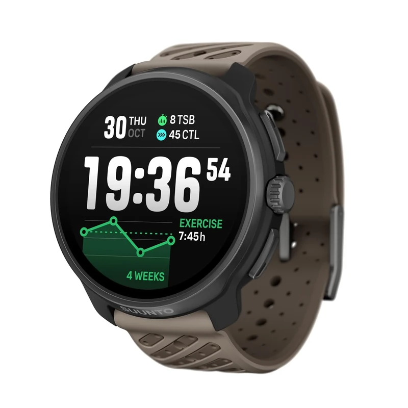 SUUNTO Race 2 GPS Sport Watch, Bright 1.5-inch AMOLED Touchscreen, Sleeker and Lighter Design, 16-Day Battery Life, Offline Maps, Accurate Navigation, 115+ Sport Modes (Titanium Trail)