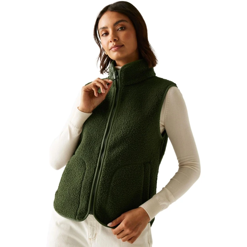 Regatta Womens Frankie Borg Fleece Bodywarmer Stretch Winter Layer Gilet Top