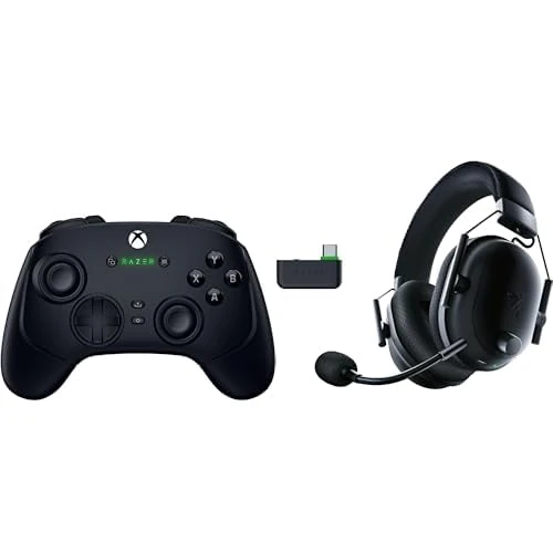 Razer Wolverine V3 Pro + BlackShark V2 Pro (Xbox Licensed) - (HyperSpeed Wireless, Mecha Tactile Action Buttons, Anti-drift Hall Effect analog thumbsticks, haptic vibrations) Black