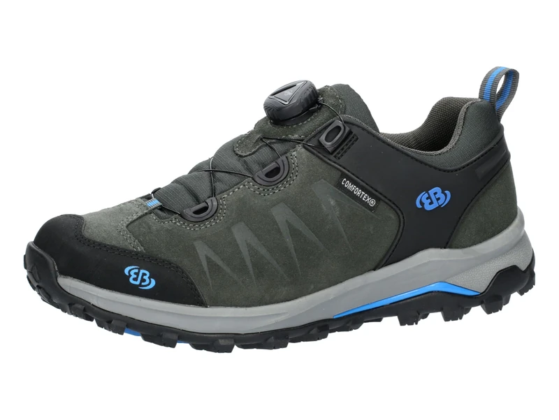 Brütting Unisex's Mount Chester Trekking Shoes, Grey/Blue, 12 UK