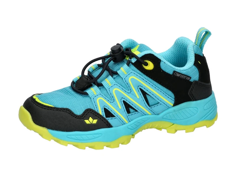 Lico Unisex Kid's Leander Trail Running Shoe, Turquoise Black Lemon, 41 EU - Image 1