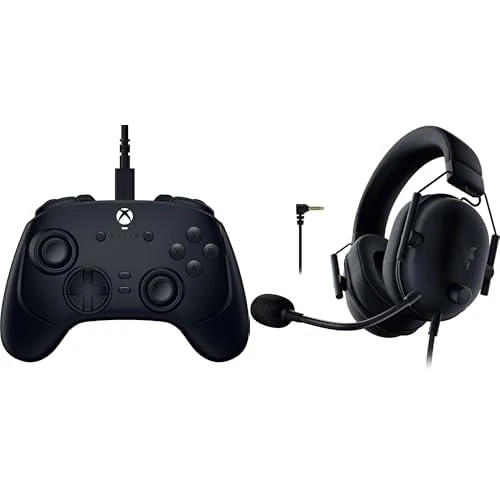 Razer Wolverine V3 Tournament Edition + BlackShark V2 X (Xbox Licensed) - (Mecha Tactile Action Buttons, Pro HyperTriggers, 8-Way D-Pad, 3m USB-C Cable) Black