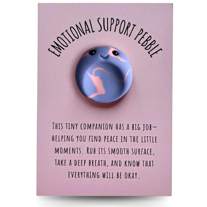 Sacred Nest Emotional Support Pebble - Handmade Pocket Worry Stone