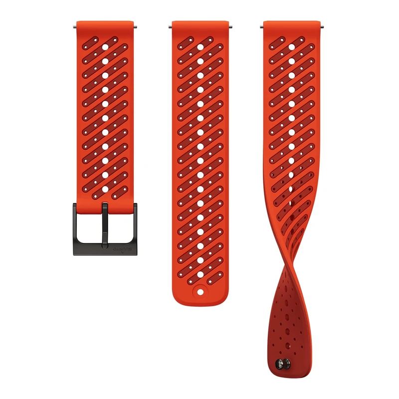 SUUNTO 22 ATH8 SILICONE STRAP CORAL ORANGE S+M